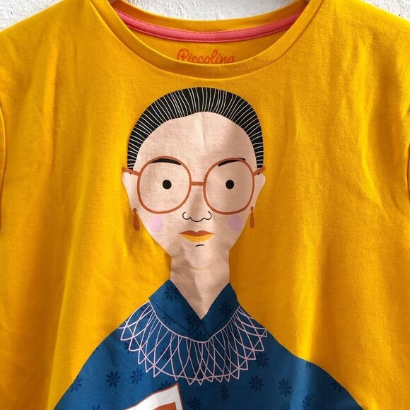 PICCOLINA Ruth Bader Ginsburg Short Sleeve Tee Small Size - Picture 2 of 6